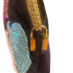 Tom Ford Black Satin Sequin Crossbody Bag
