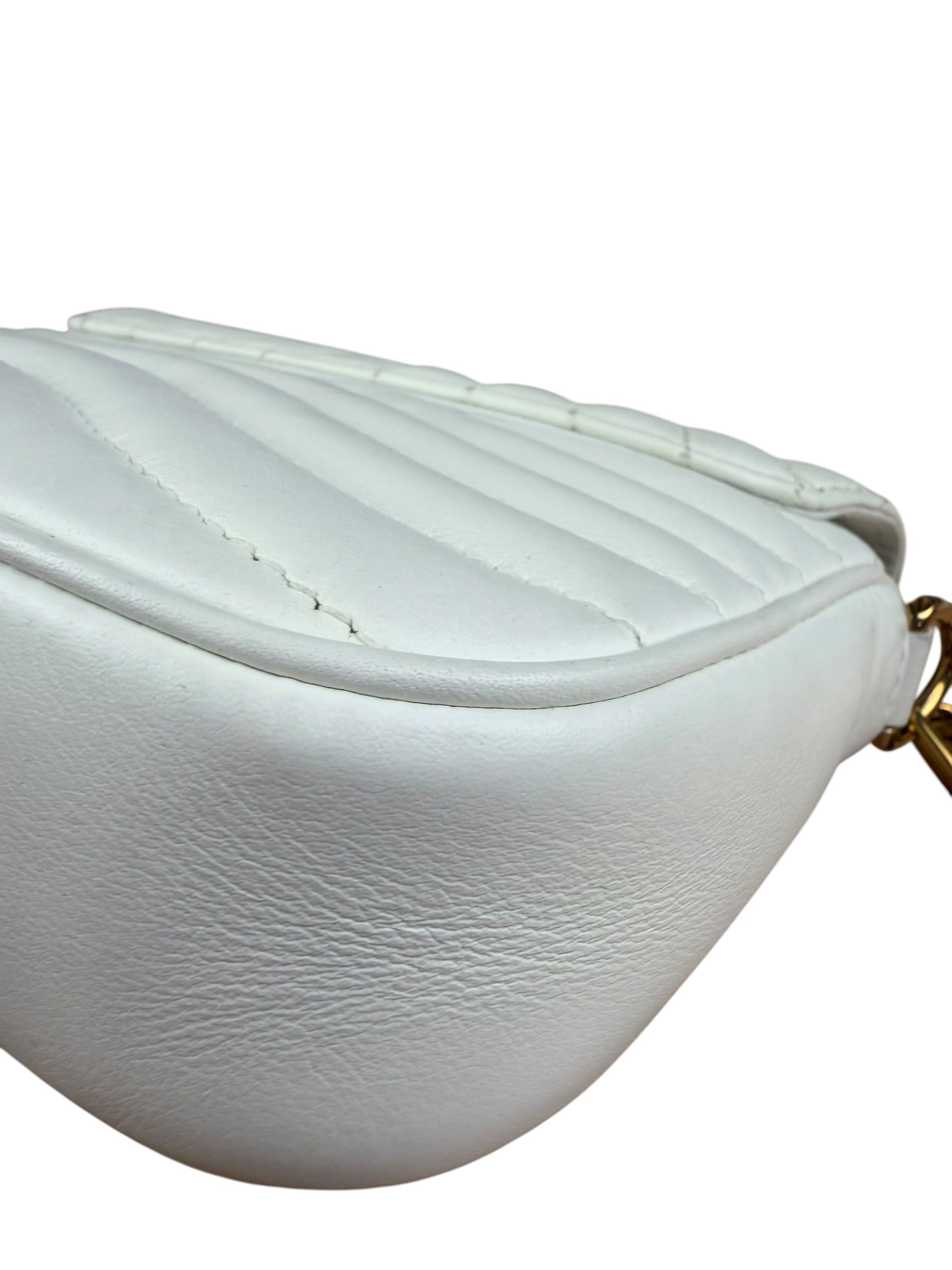 Louis Vuitton White Leather New Wave Multi Crossbody Pochette