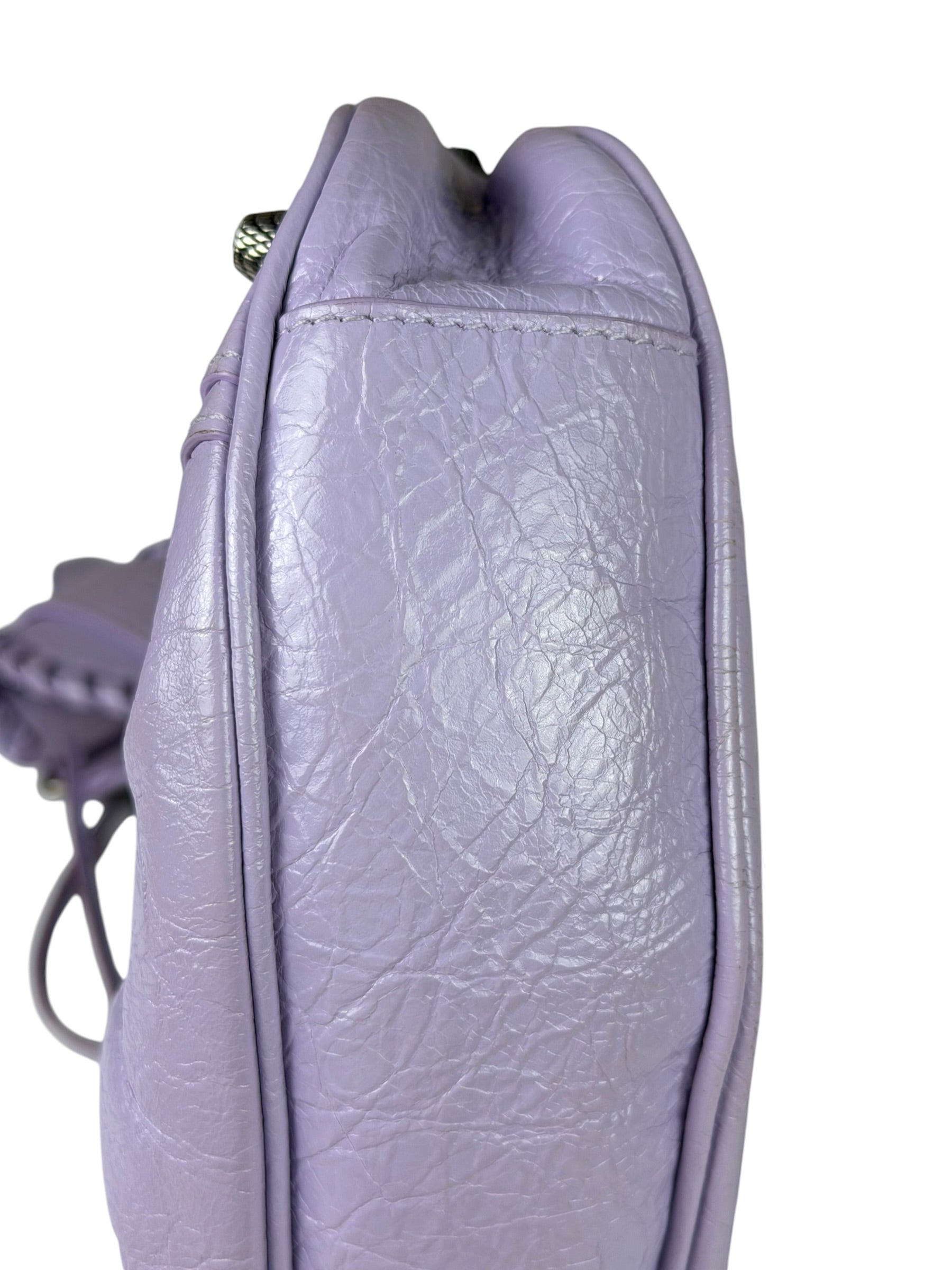 Balenciaga Lilac Calfskin Le Cagole XS Shoulder Bag