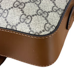 Gucci Brown Leather GG Horsebit Camera Bag 1955
