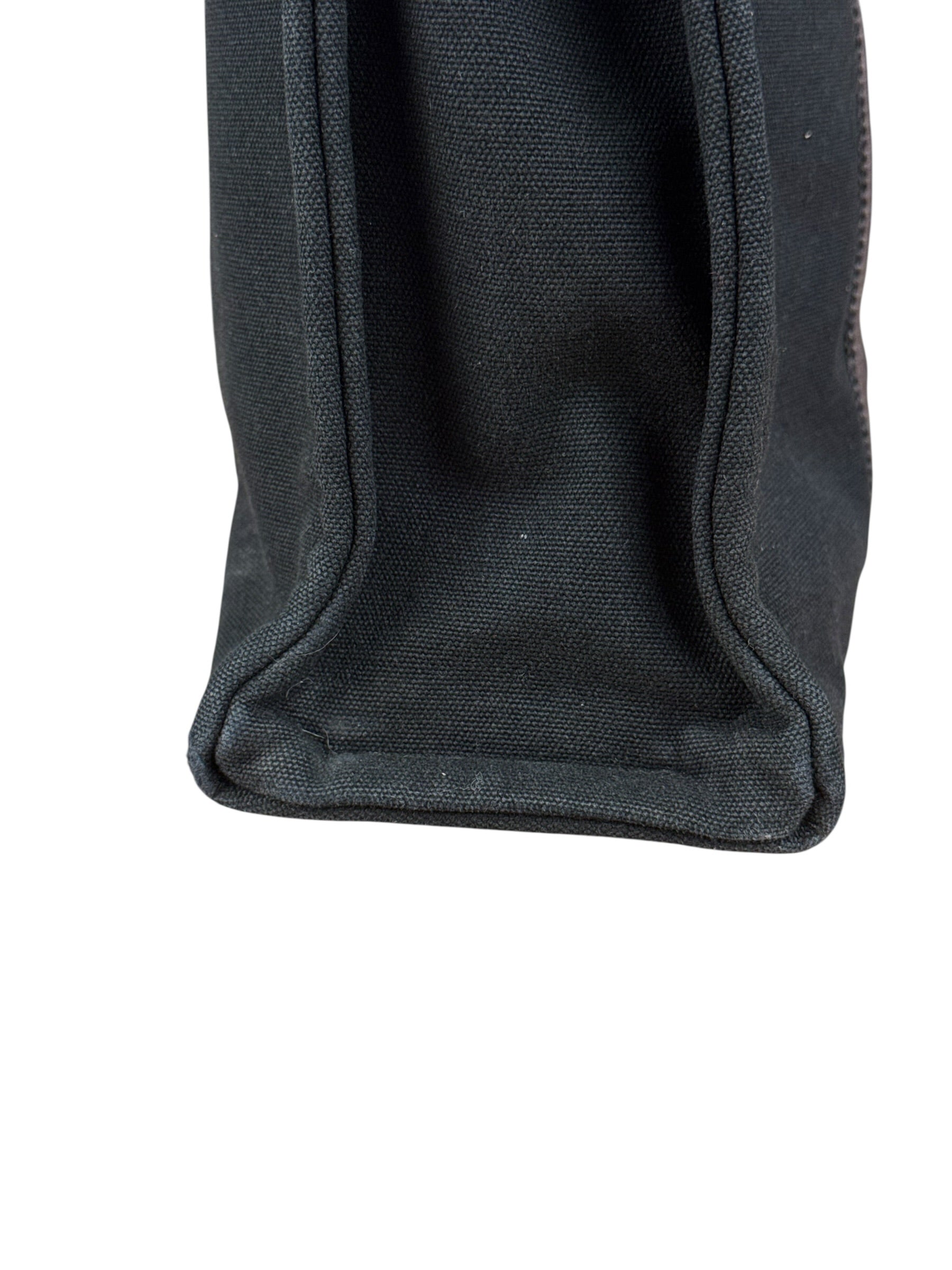 Hermes Fourre-Tout MM Canvas Black Tote