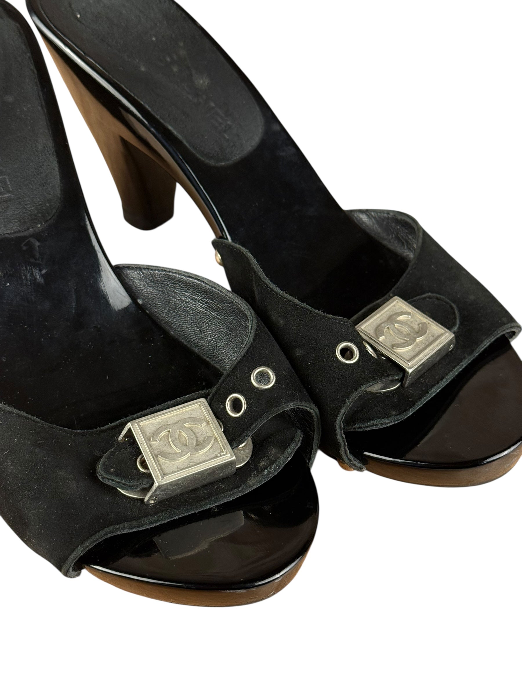 Chanel Y2K Logo Studded Heels