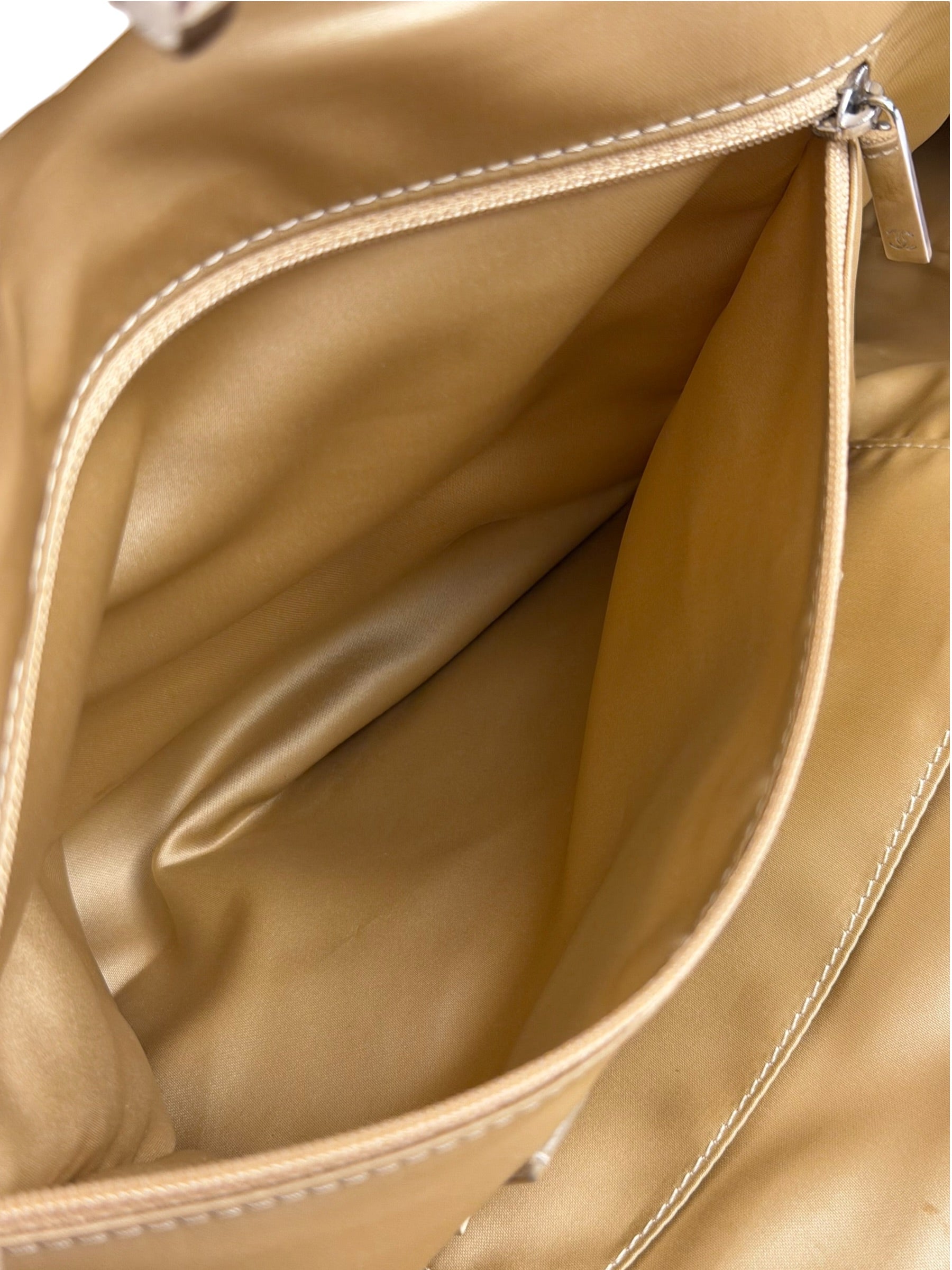 Chanel Beige Quilted Leather Tote 2009