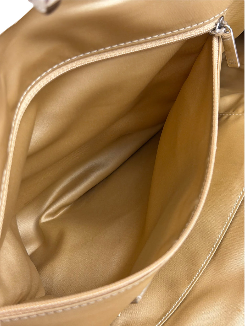 Chanel Beige Quilted Leather Tote 2009