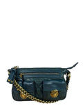 Marc Jacobs Green Quilted Leather Multipocket Shoulder Bag
