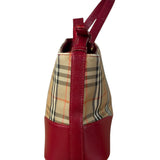 Burberry Brown/Beige House Haymarked Shoulder Bag
