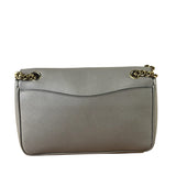 Prada Grey Saffiano Leather Cuir Pattina Crossbody