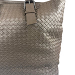 Bottega Veneta Gray Nappa Leather Intrecciato Tote Bag