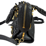 Balenciaga Grey Lambskin Motocross City Two-Way Bag