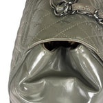 Chanel Grey Patent Leather Mademoiselle Kelly Flap Bag 2008