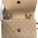 Chanel Beige Caviar S Filigree Flap 2016