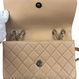 Chanel Beige Caviar S Filigree Flap 2016