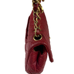 Chanel Red Quilted Leather Timeless Valentine Flap Bag 2009