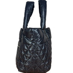 Chanel Black Quilted Nylon Coco Cocoon Puffer Tote Bag 2011