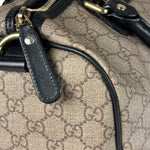 Gucci Beige Leather Gg Supreme Italian Flag Joy Boston Bag