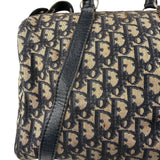 Christian Dior Vintage Canvas Monogram Trotter Oblique Boston Hand Bag