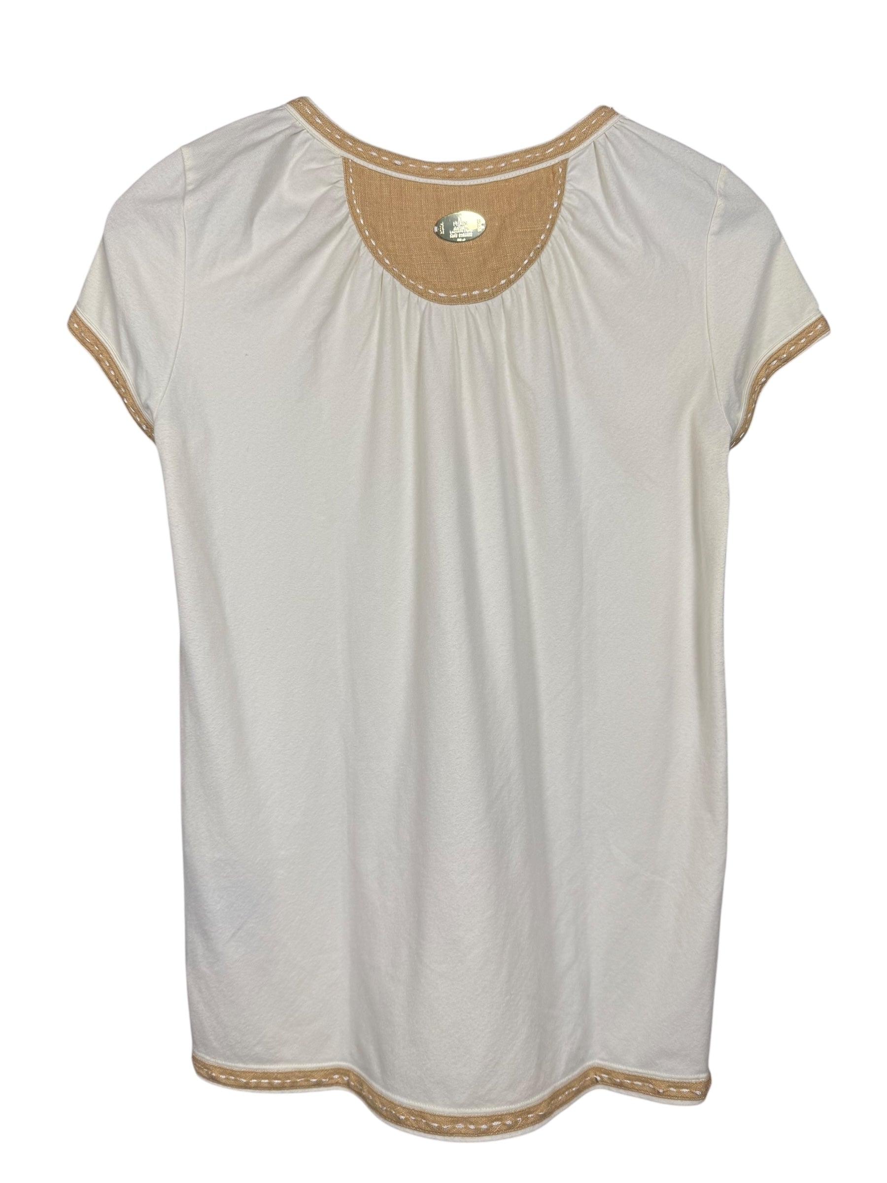 Fendi Embroidered Short Sleeve Top