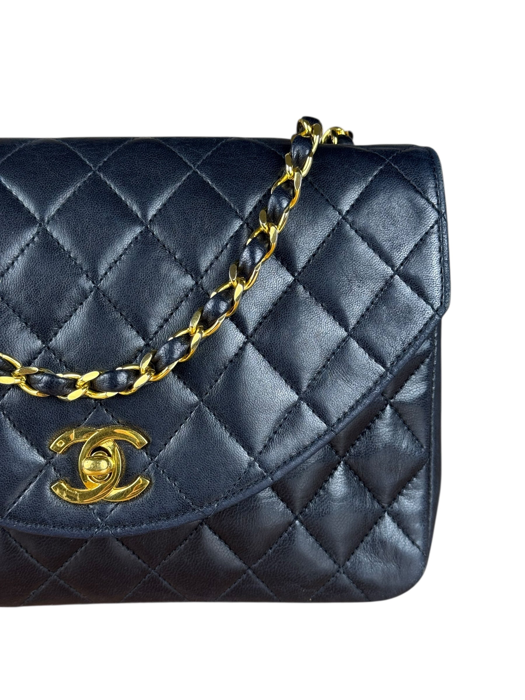 Chanel CC Black Classic Flap Bag 1988