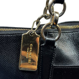 Coach Black Pebbled Leather Ava Zip Tote
