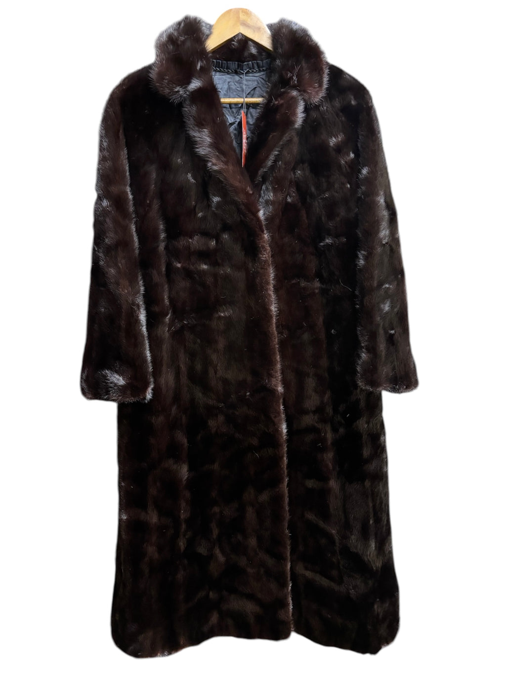 Vintage Brown Mink Long Fur Coat
