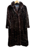 Vintage Brown Mink Long Fur Coat