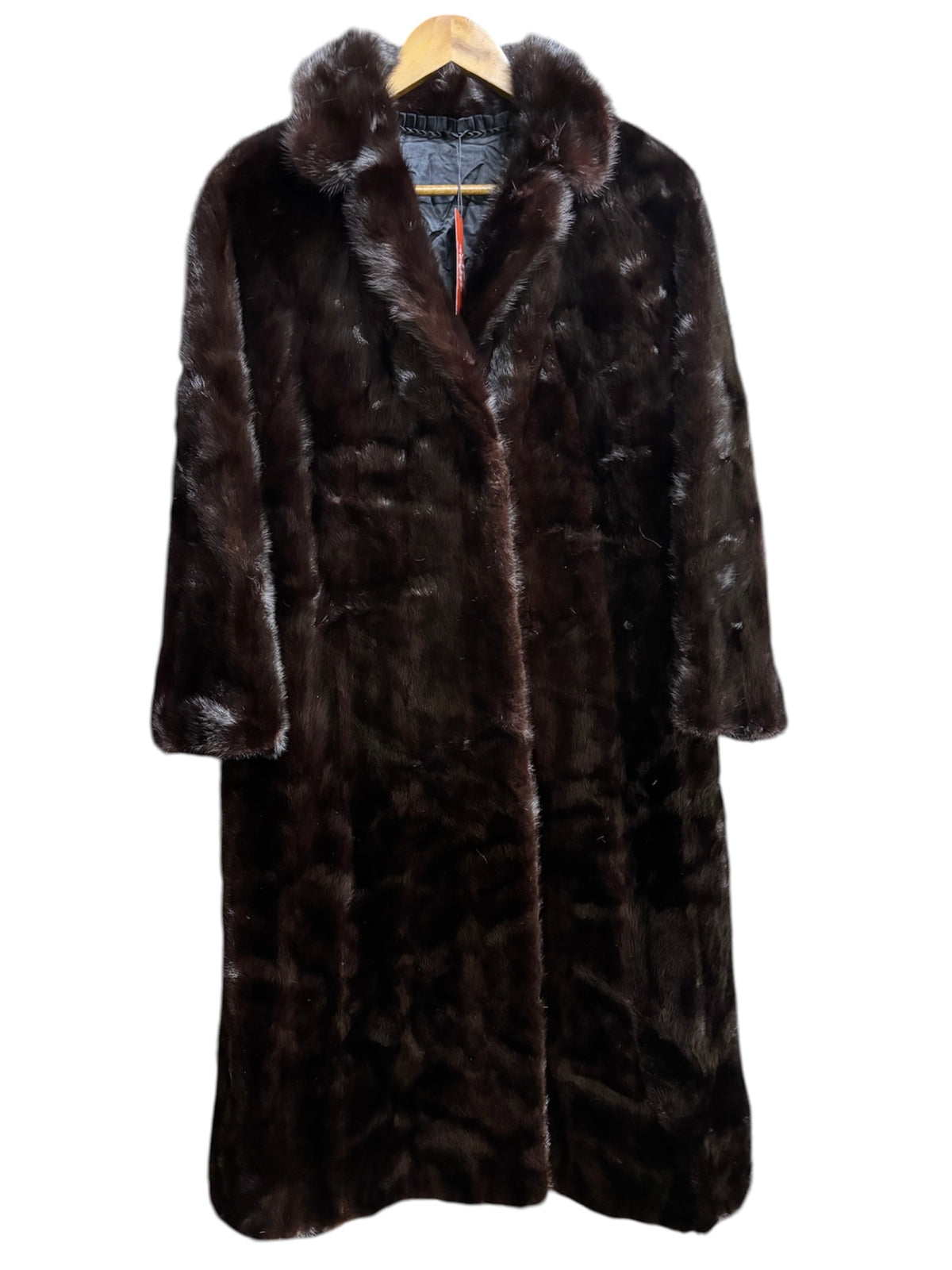 Vintage Brown Mink Long Fur Coat