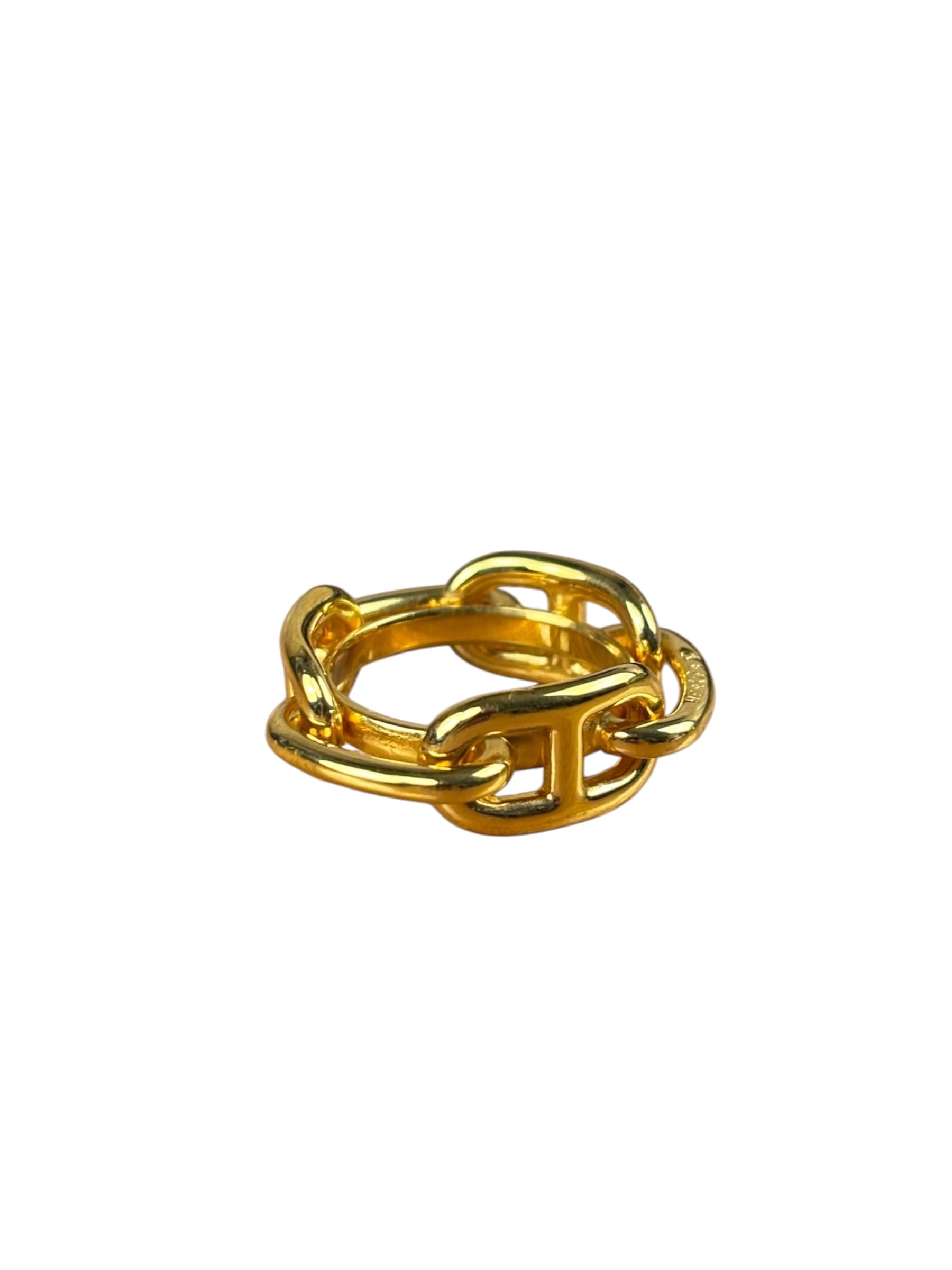 Hermes Regate Gold-Tone Scarf Ring