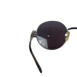Chanel Vintage Silver Round Frame Sunglasses