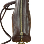 Chanel Burgundy Leather V Stitch Shoulder Bag 1990's