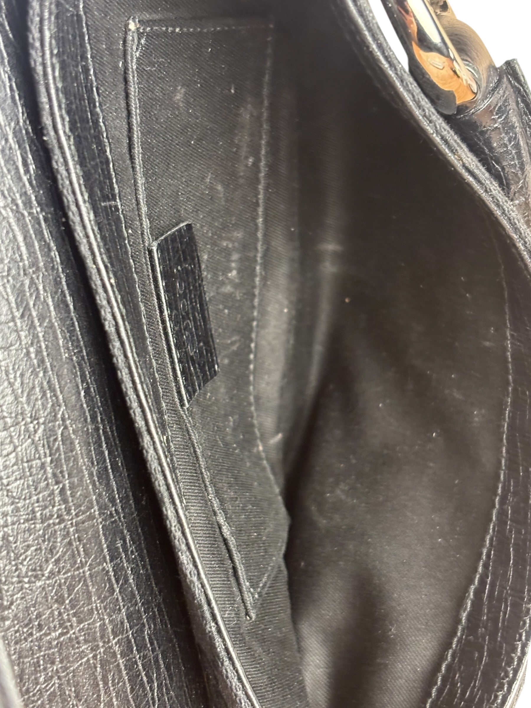 Gucci Black Tom Ford Horsebit Shoulder Bag