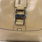 Gucci Vintage Beige Patent Leather Lady Lock Jackie Shoulder Bag