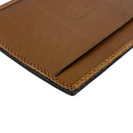 Valentino Brown Tan Leather Flat Pouch