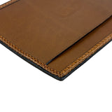 Valentino Brown Tan Leather Flat Pouch