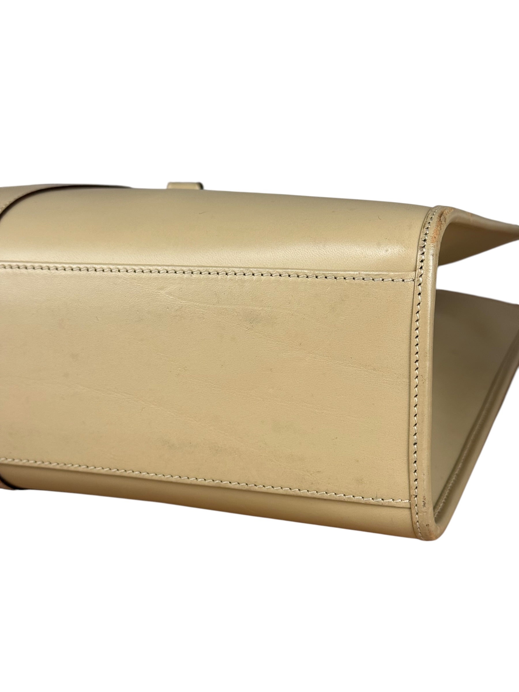 Gucci Vintage Beige Leather Jackie Tote Bag