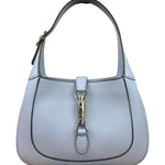 Gucci Jackie 1961 Hobo Bag Light Blue Grained Leather