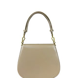 Saint Laurent Beige Leather Voltaire Handbag