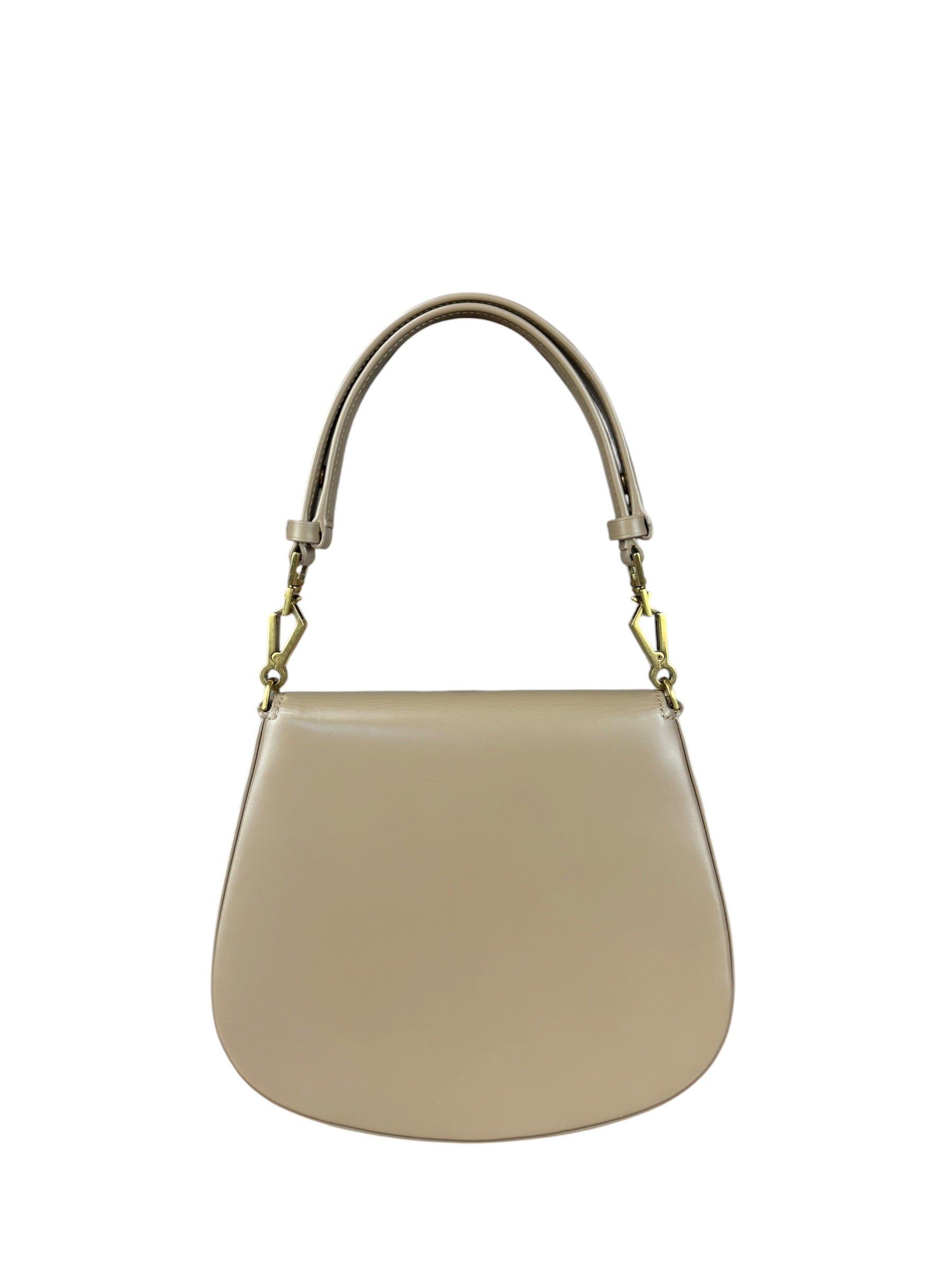 Saint Laurent Beige Leather Voltaire Handbag