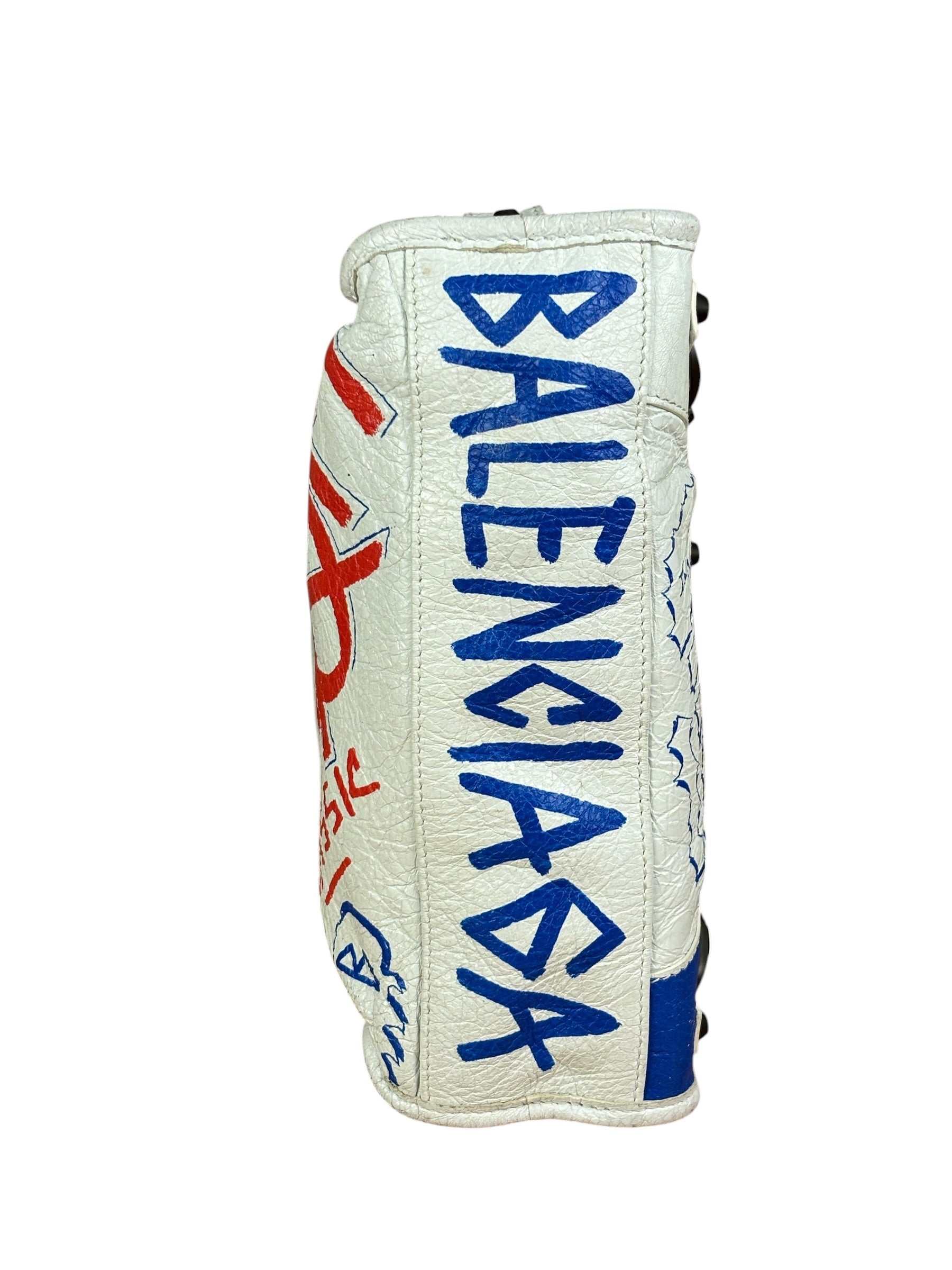 Balenciaga Mini White Graffiti Le City Bag