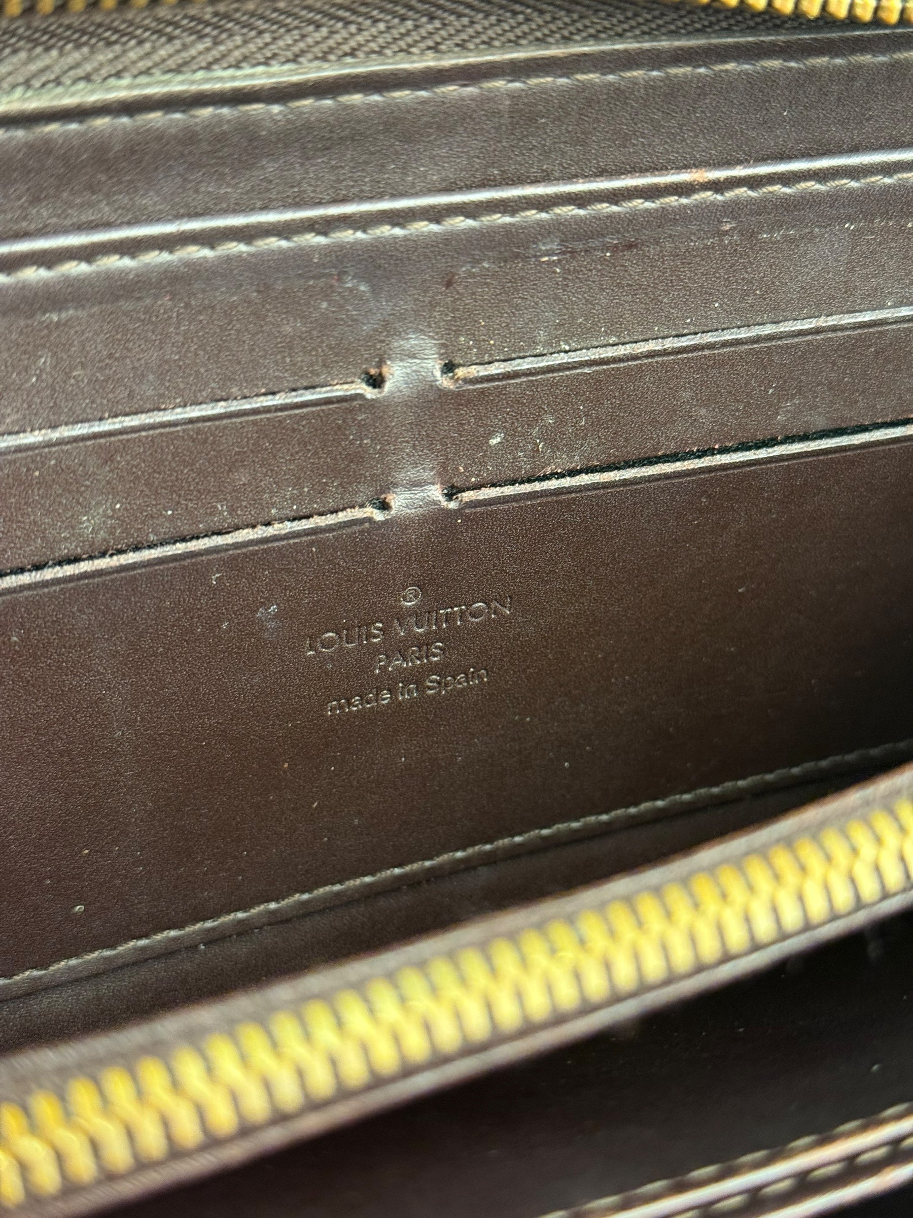 Louis Vuitton Monogram Vernis Amarante Long Zippy Wallet