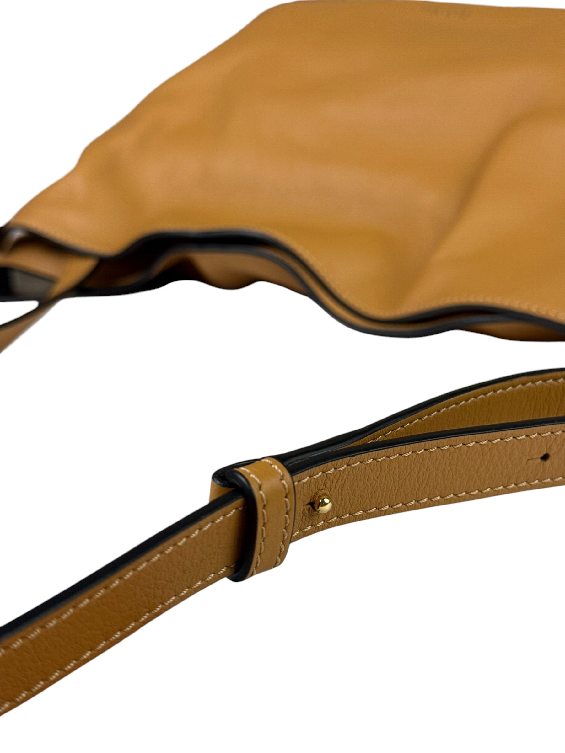 Loewe Brown Leather Flamenco Shoulder Bag