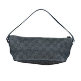 Gucci GG Black Canvas Pochette Handbag