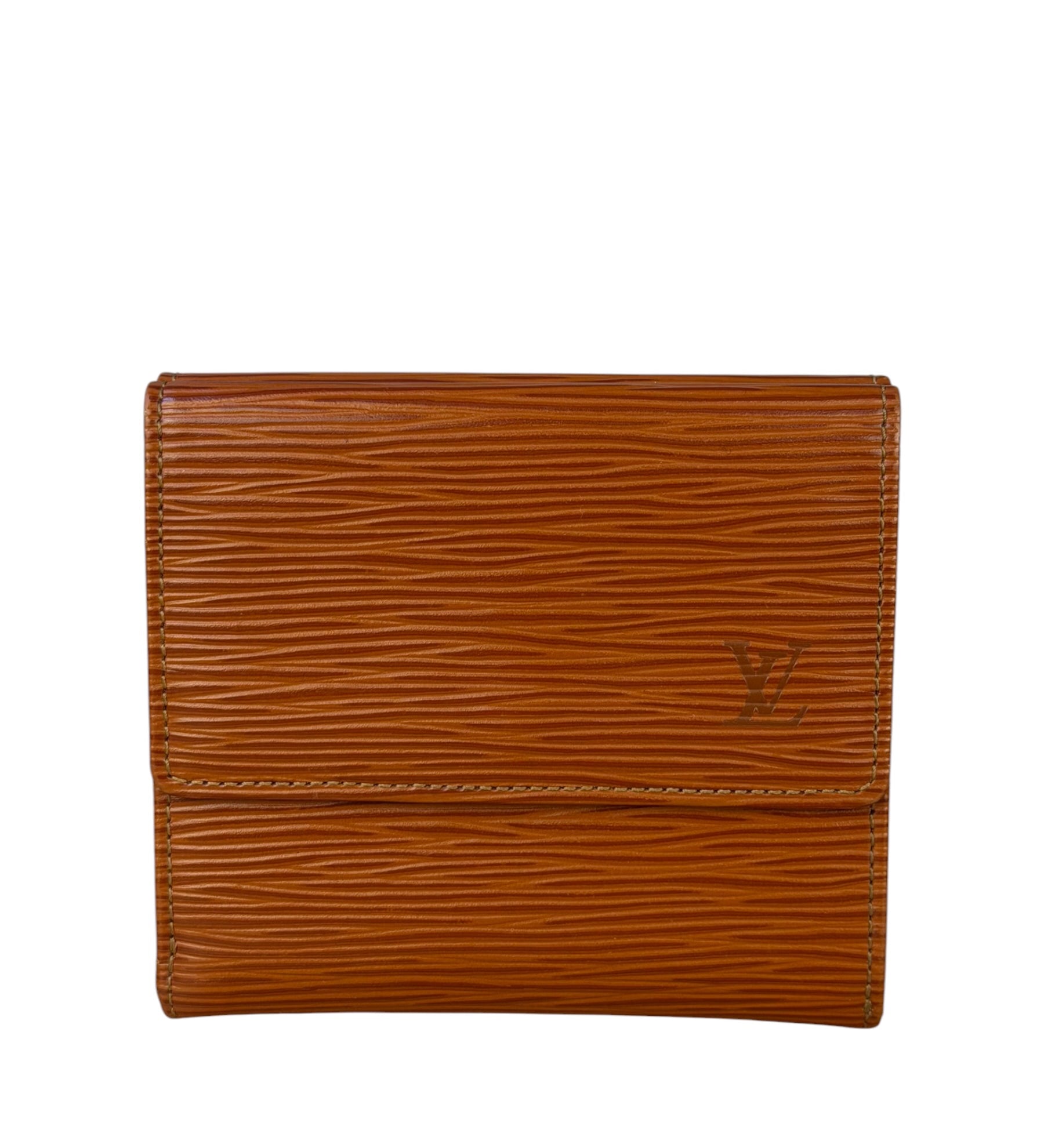 Louis Vuitton Brown Leather Elise Compact Wallet
