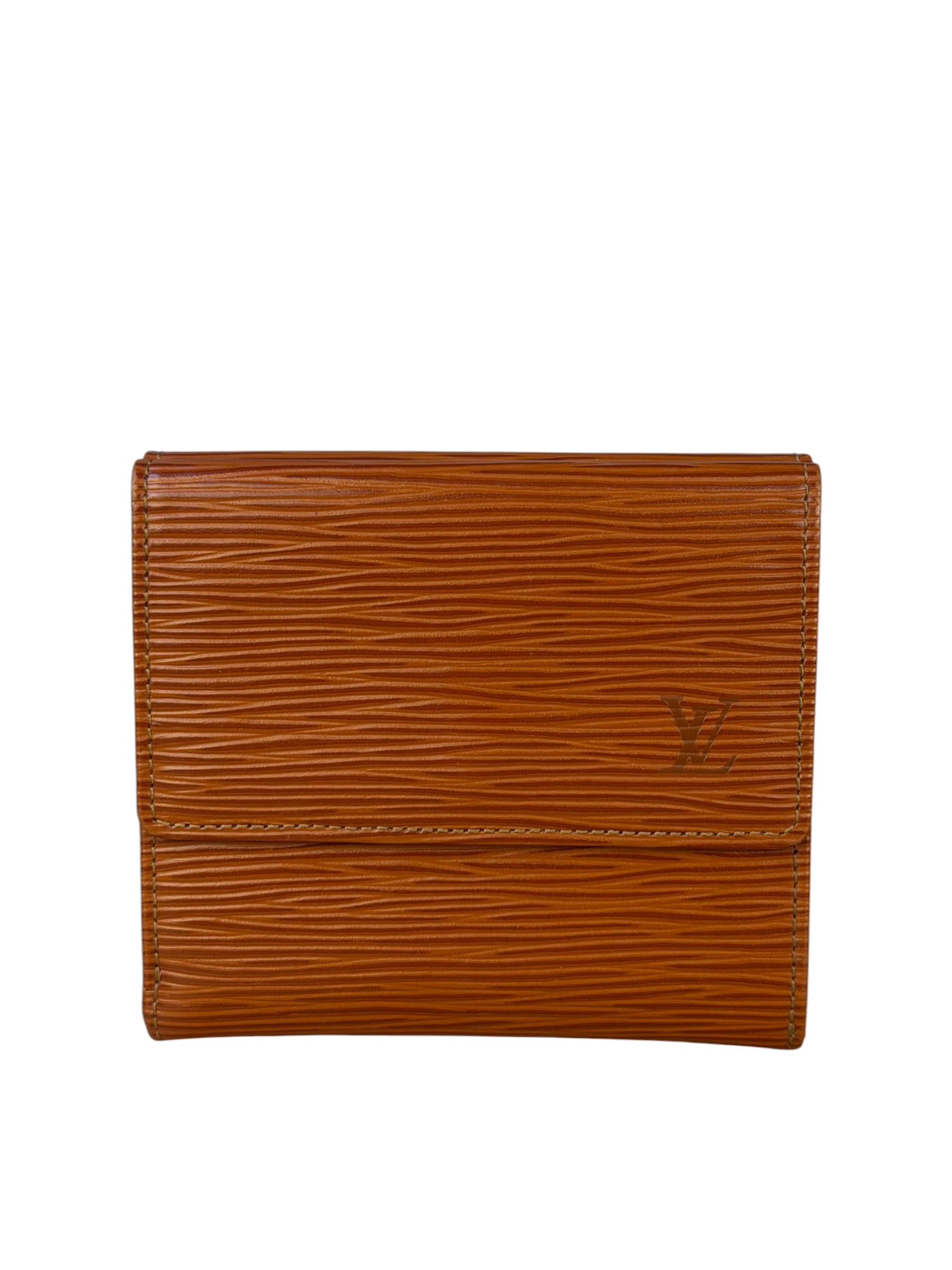 Louis Vuitton Brown Leather Elise Compact Wallet