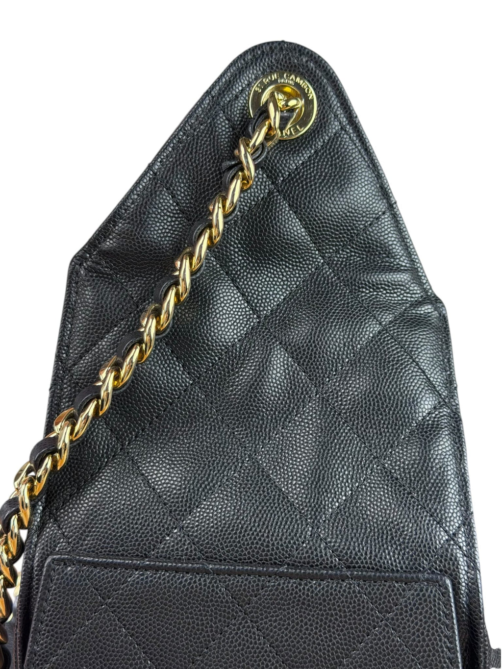 Chanel Medium Black Caviar 25 Hobo Bag