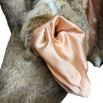 Vintage Warm Tan & Beige Rabbit Fur Coat