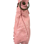 Balenciaga Pink Lambskin Motocross Classic City Two-Way Bag