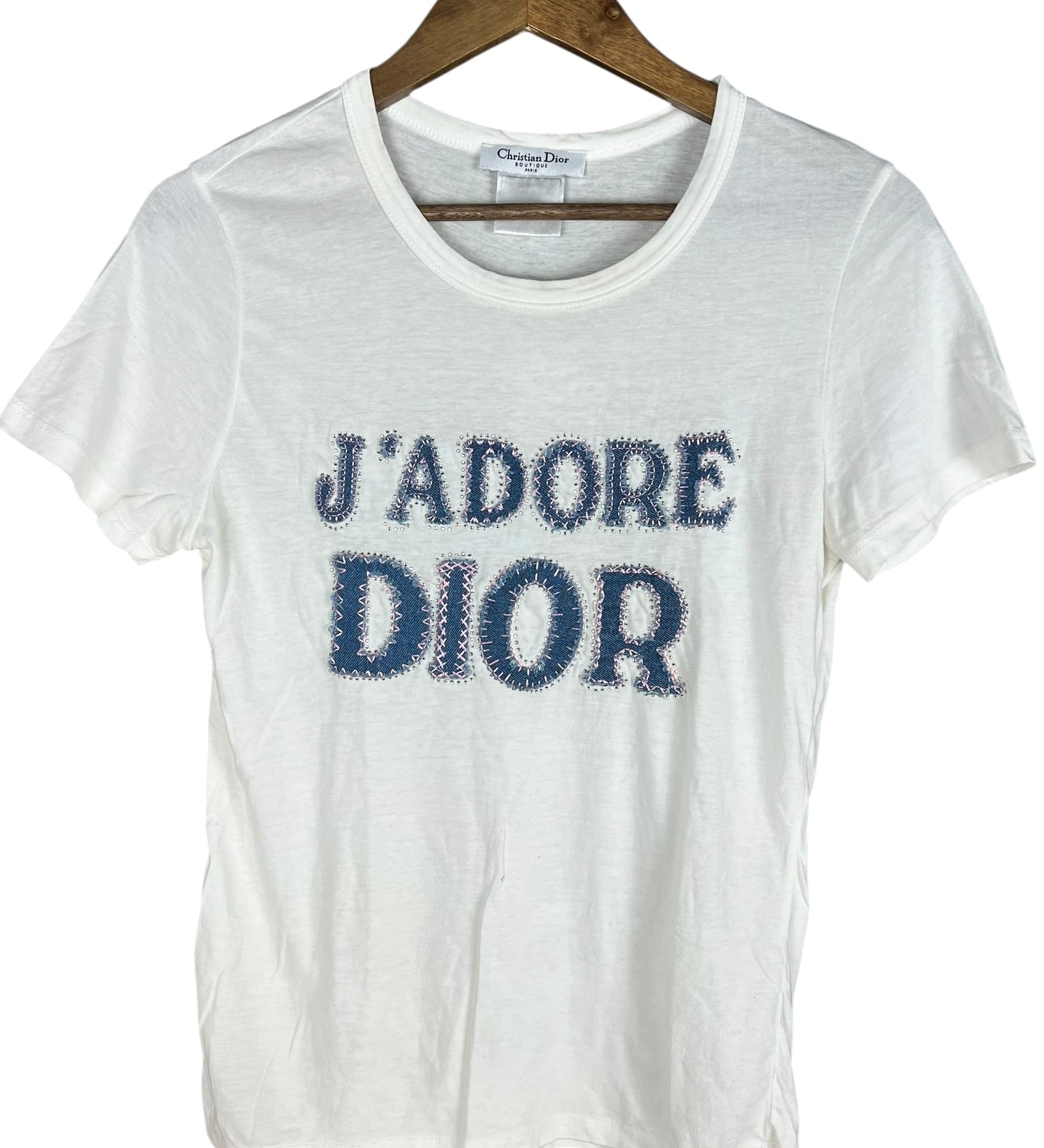 Dior Ja'Dior Denim Patch Tee Shirt