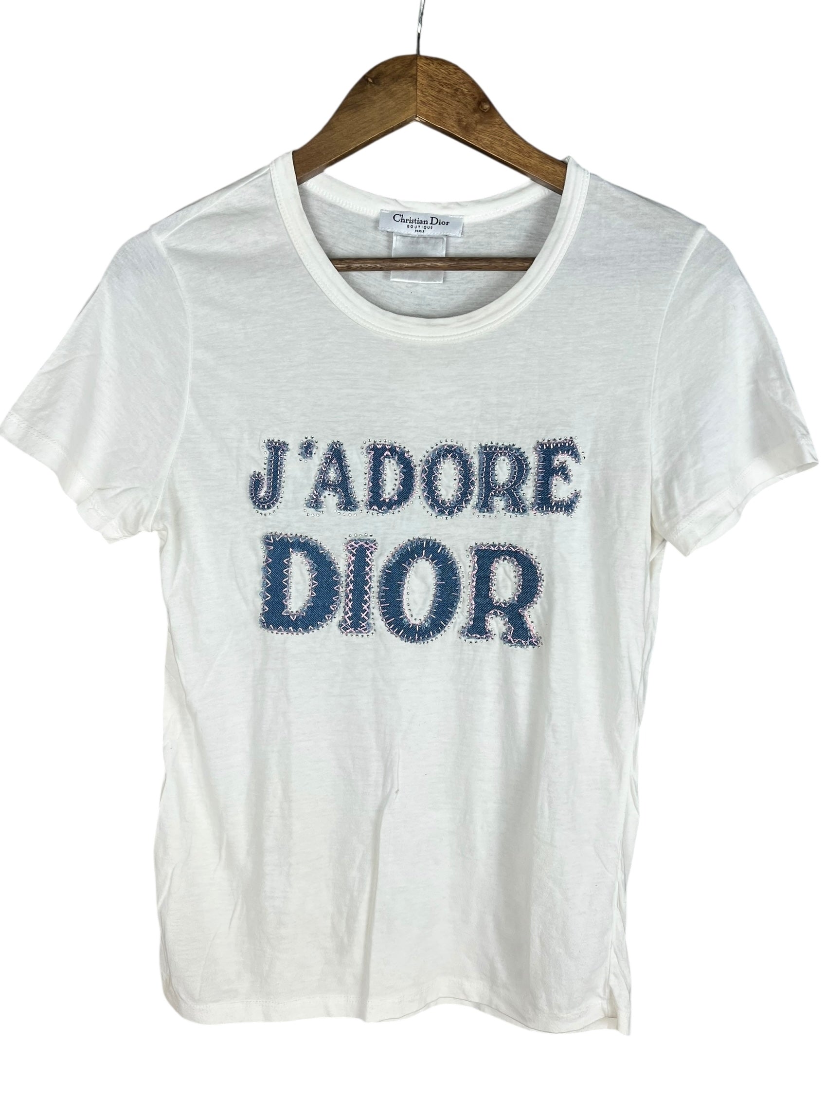 Dior Ja'Dior Denim Patch Tee Shirt
