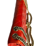 Chanel Red Metallic Evening Star Flap Bag 2008