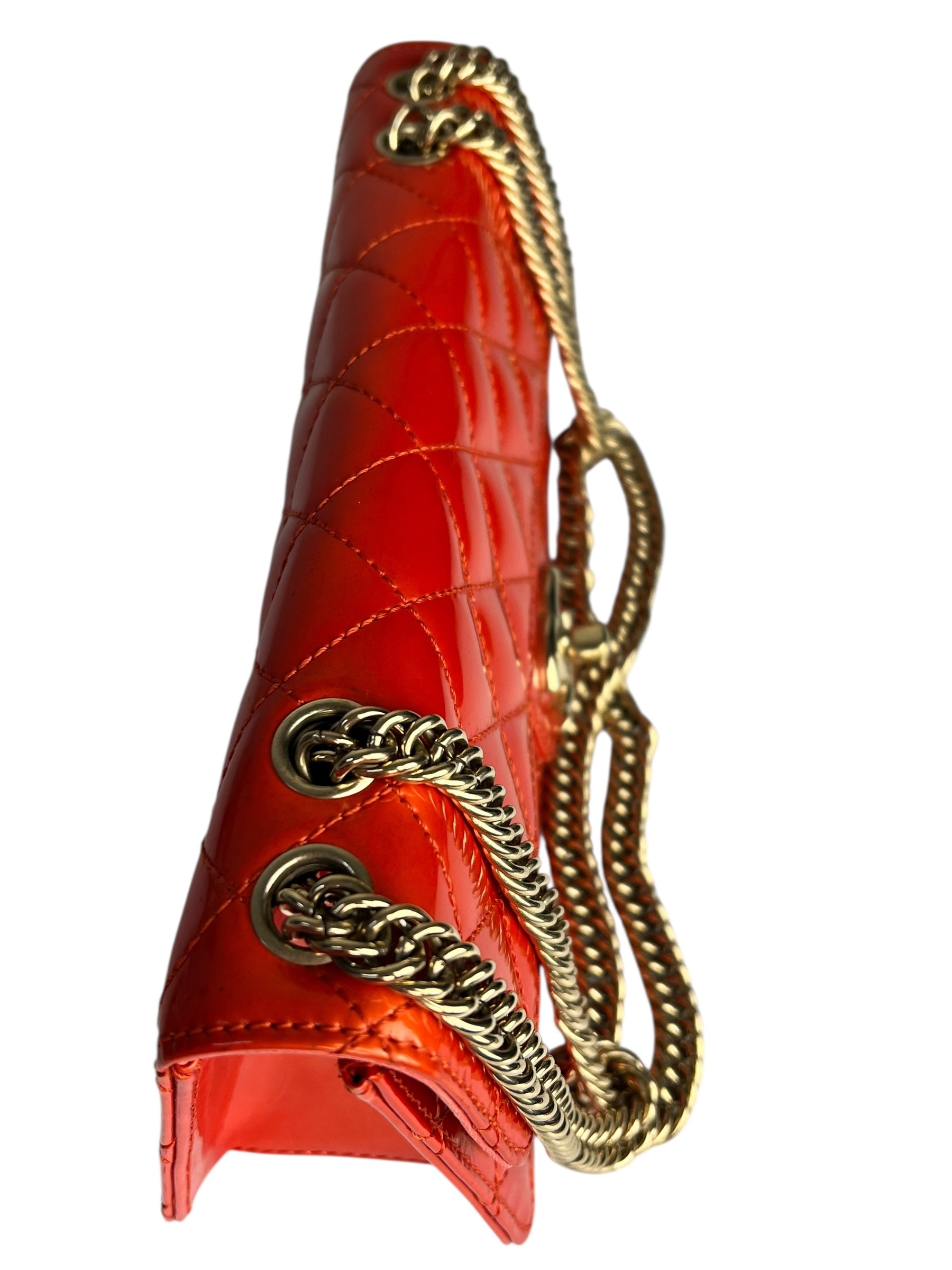 Chanel Red Metallic Evening Star Flap Bag 2008